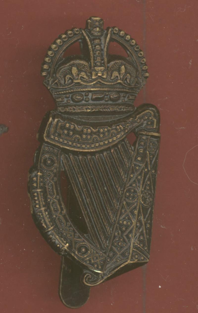 London Irish Rifles WW1 OR’s caubeen badge
