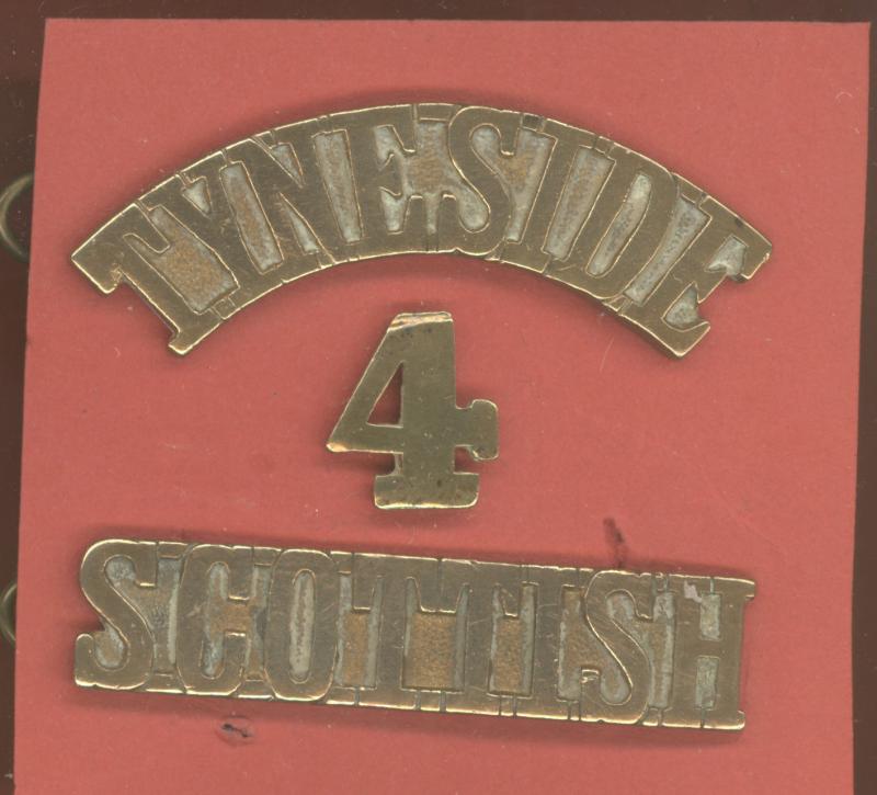 TYNESIDE / 4 / SCOTTISH WW1  shoulder title