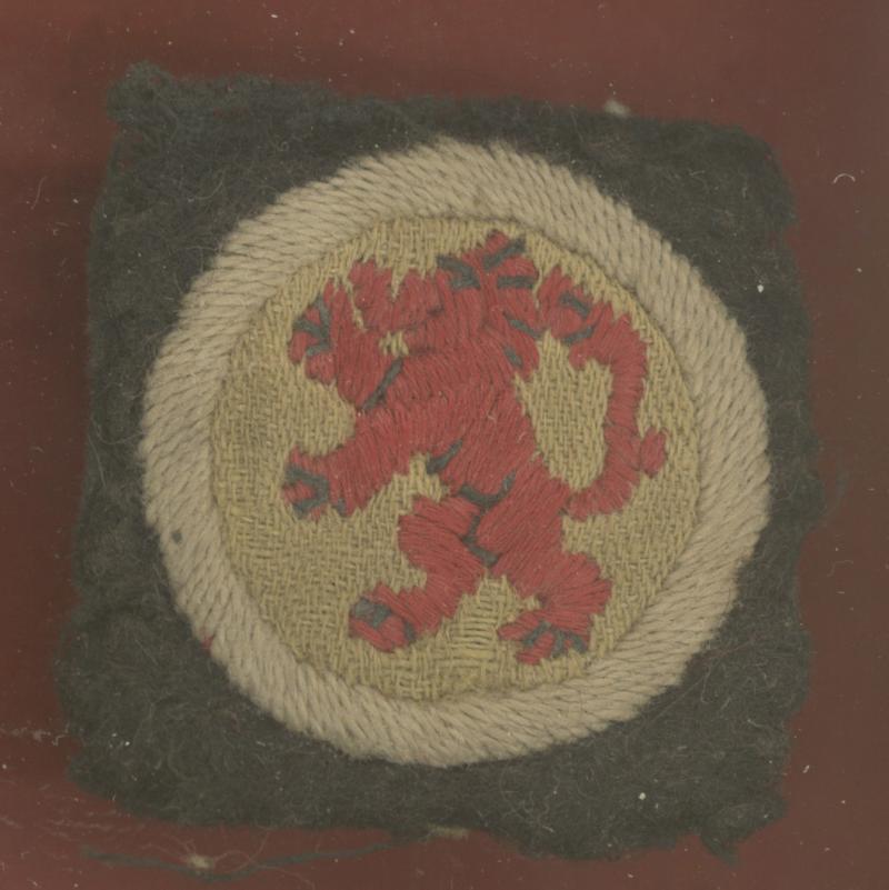 15th Scottish Infantry Division WW2 cloth formation sign