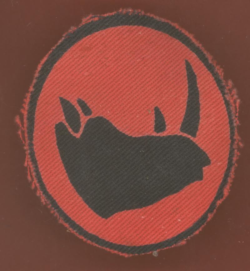 11th East African Division WW2 cloth formation sign