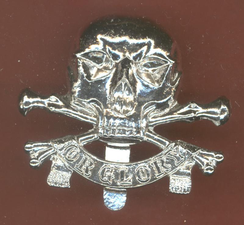 17th/21st Lancers OR's staybright Motto badge