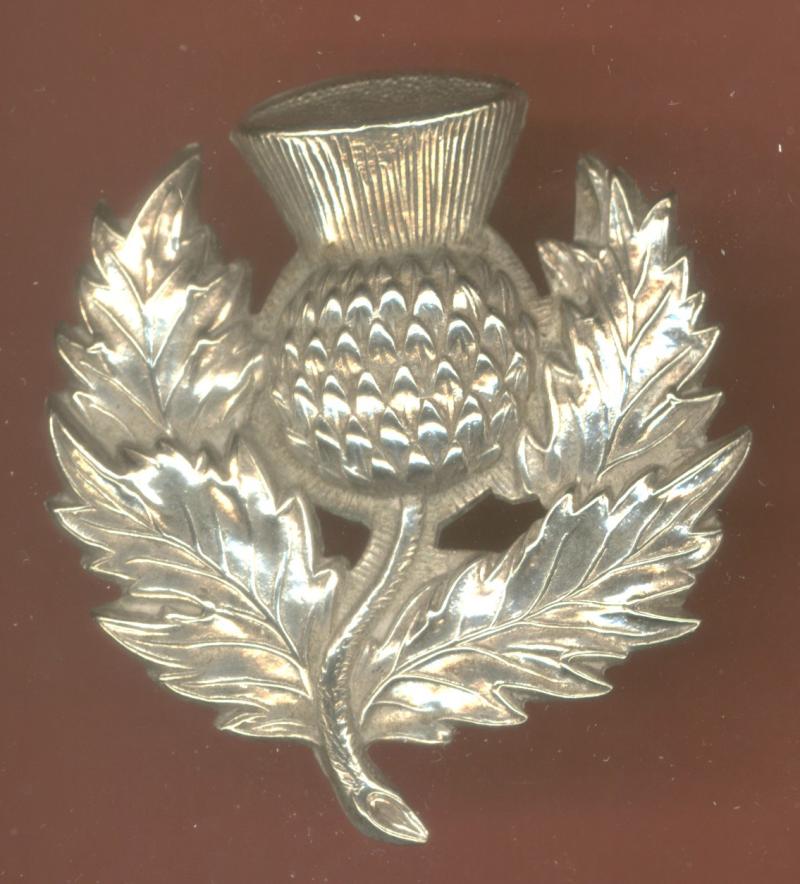 15th Middlesex R.V. London Scottish thistle glengarry badge
