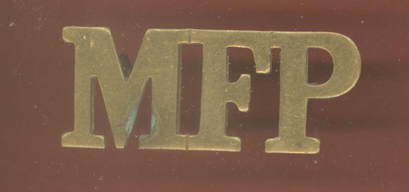 MFP Military Foot Police Victorian Cap badge / shoulder title