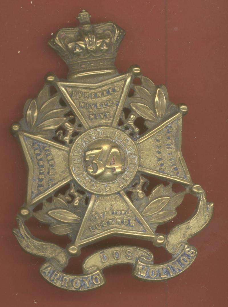34th Cumberland Regiment of Foot Victorian OR's glengarry badge