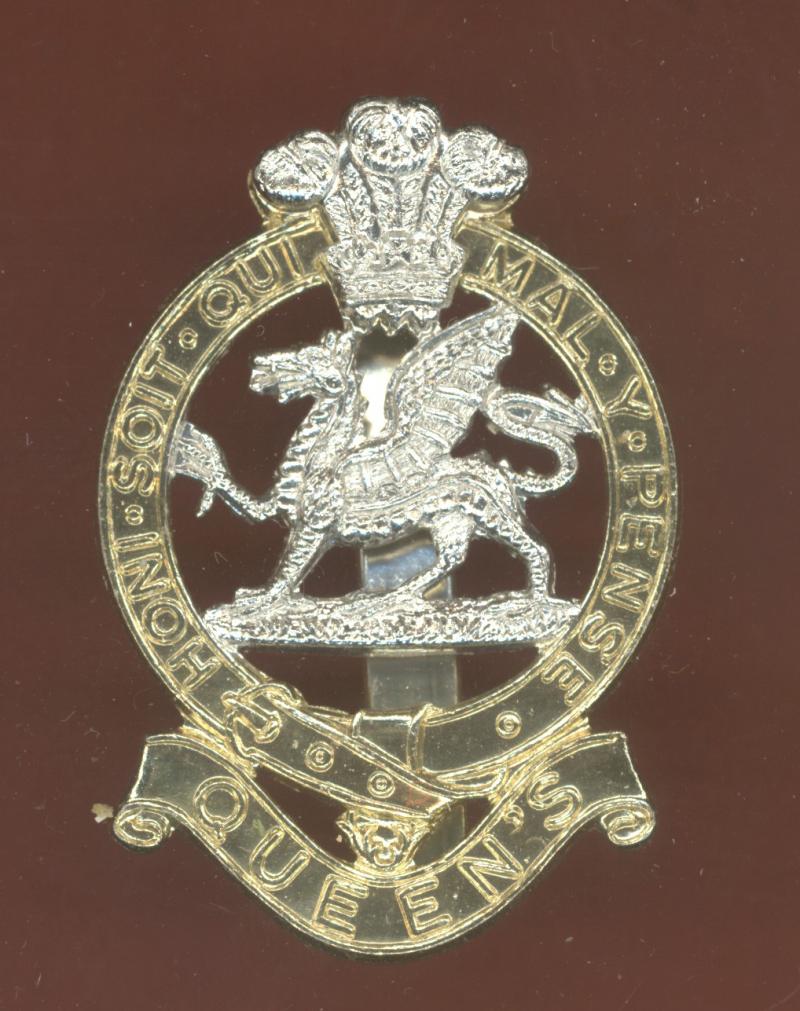 The Queen's  Regiment staybright cap badge