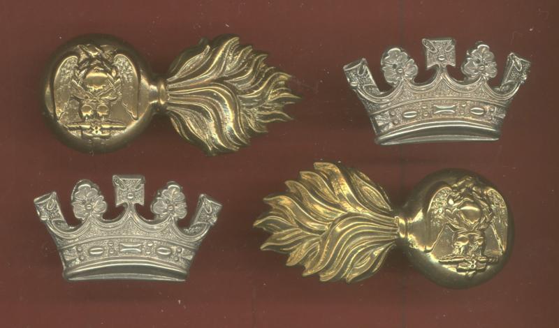 Princess Victoria's Royal Irish Fusiliers  collar badges