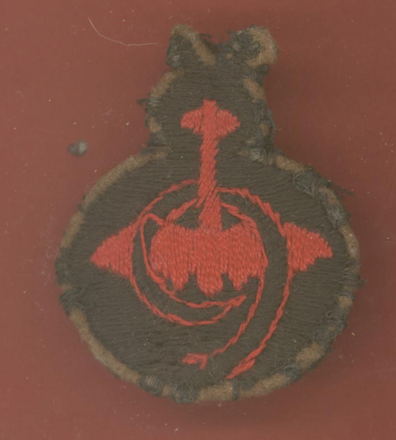9th Anti Aircraft Division WW2 cloth formation sign