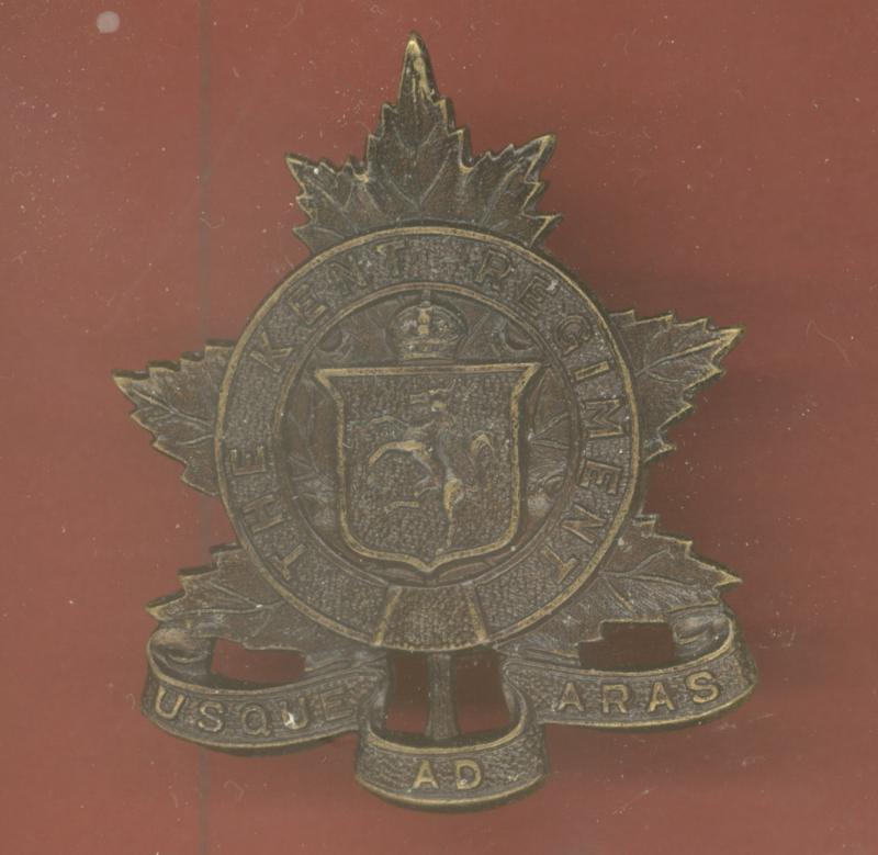 Canadian The Kent Regiment (MG) cap badge