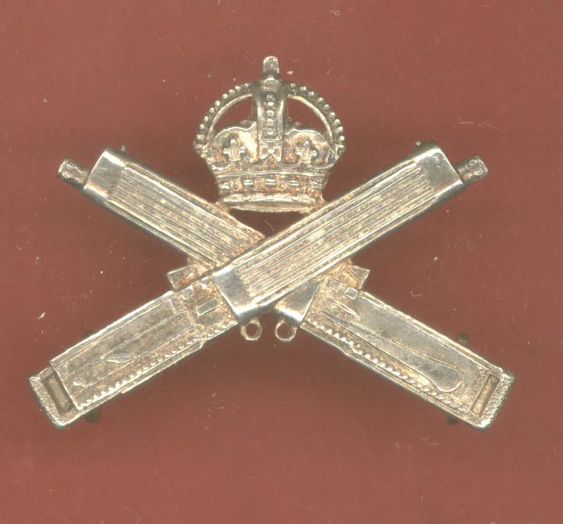 WW1 Machine Gun Corps Officer's H/M silver cap badge
