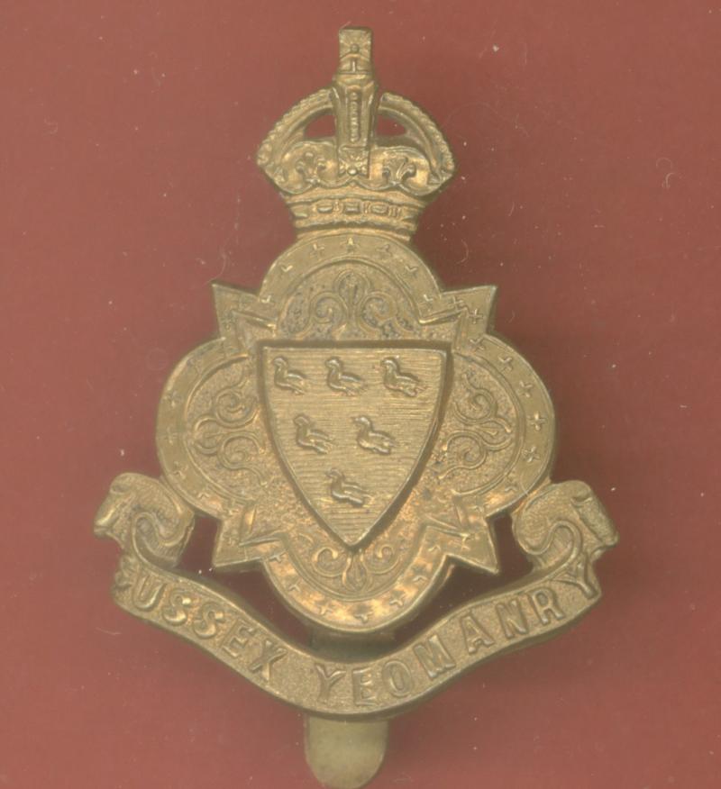Sussex Yeomanry WW1 OR's cap badge