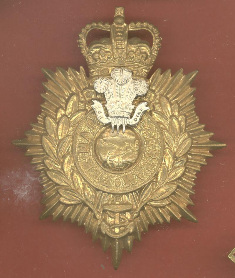 Royal Marine Plymouth Division Band EIIR helmet plate