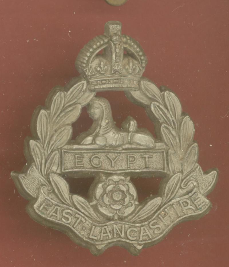The East Lancashire Regiment WW2 plastic economy cap badge