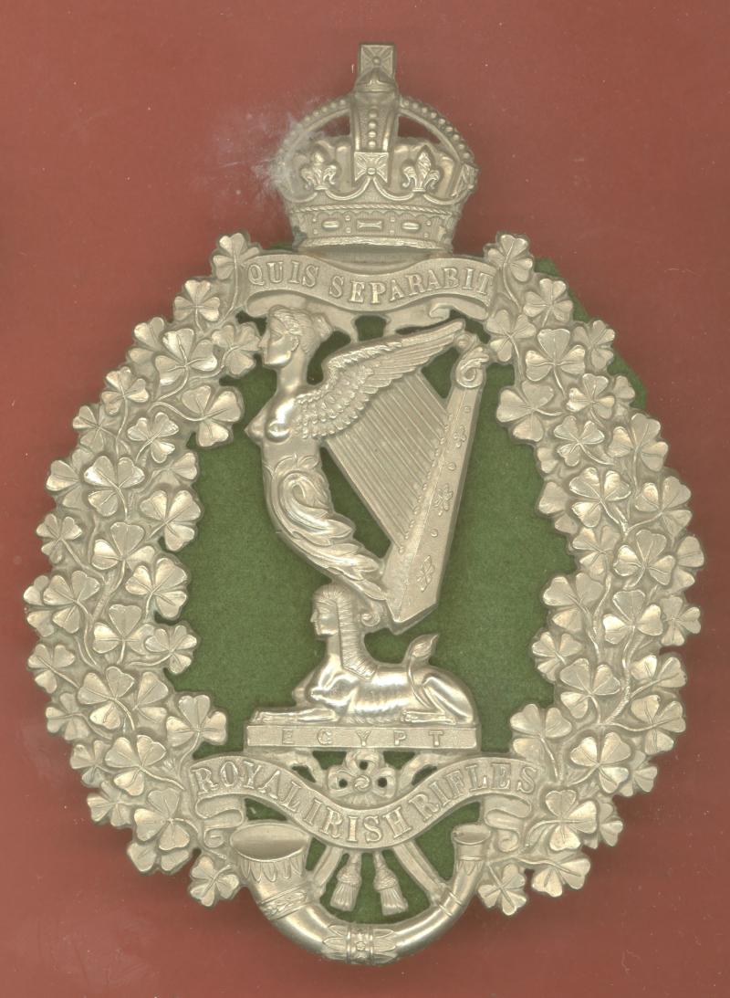 Royal Irish Rifles Militia Battn. Edwardian pouch belt plate