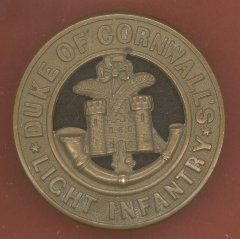 The Duke of Cornwall's Light Infantry Regiment Victorian helmet plate centre