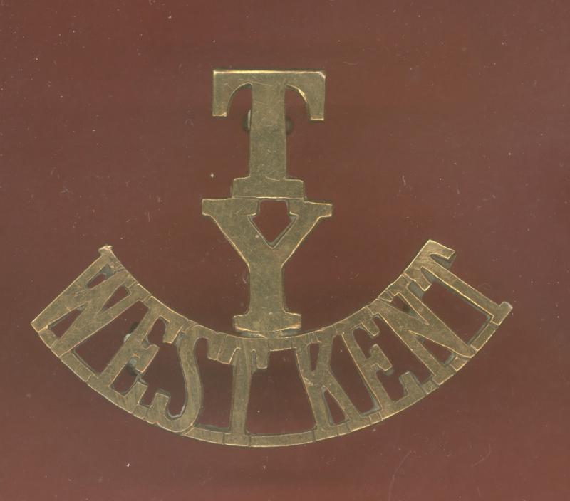 T / Y / WEST KENT Yeomanry WW1 shoulder title