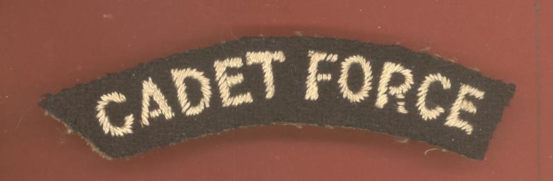 CADET FORCE cloth shoulder title