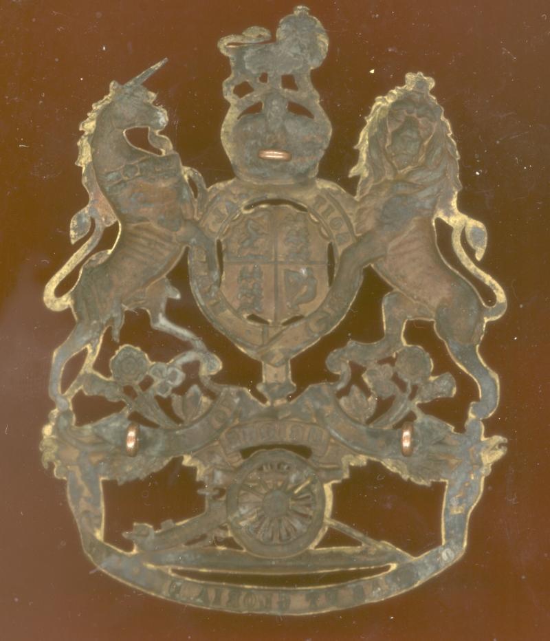 Royal Artillery Officer's Edwardian helmet plate