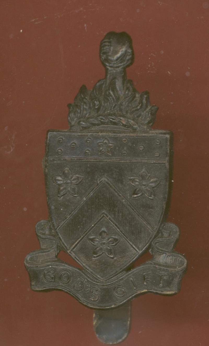 Alleyn's School, London O.T.C. cap badge