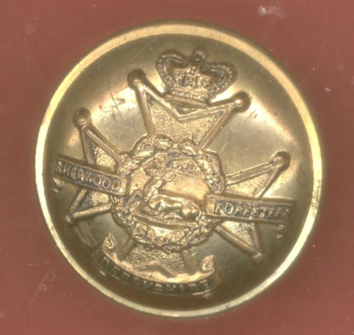 Sherwood Foresters Derbyshire Regiment. Victorian Officer's button