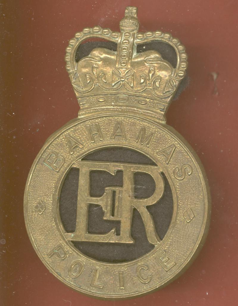 British Colonial Bahamas Police EIIR helmet badge