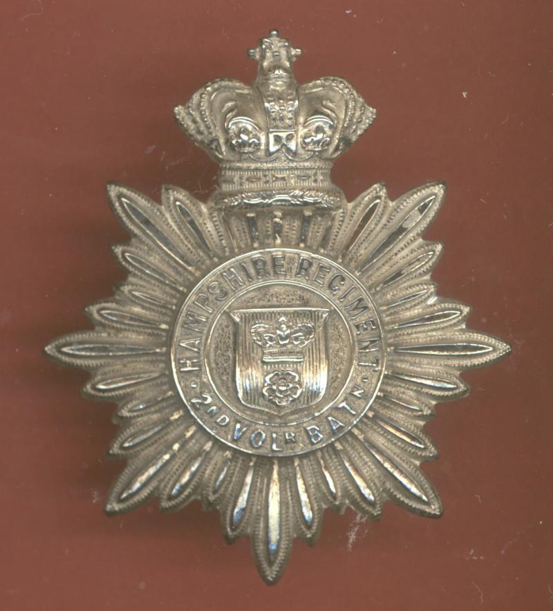2nd V.B. (Southampton) Hampshire Regiment Officer's cap badge.