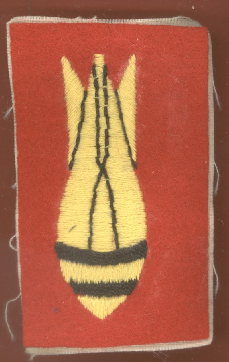 Bomb Disposal Royal Engineers WWII cloth arm badge