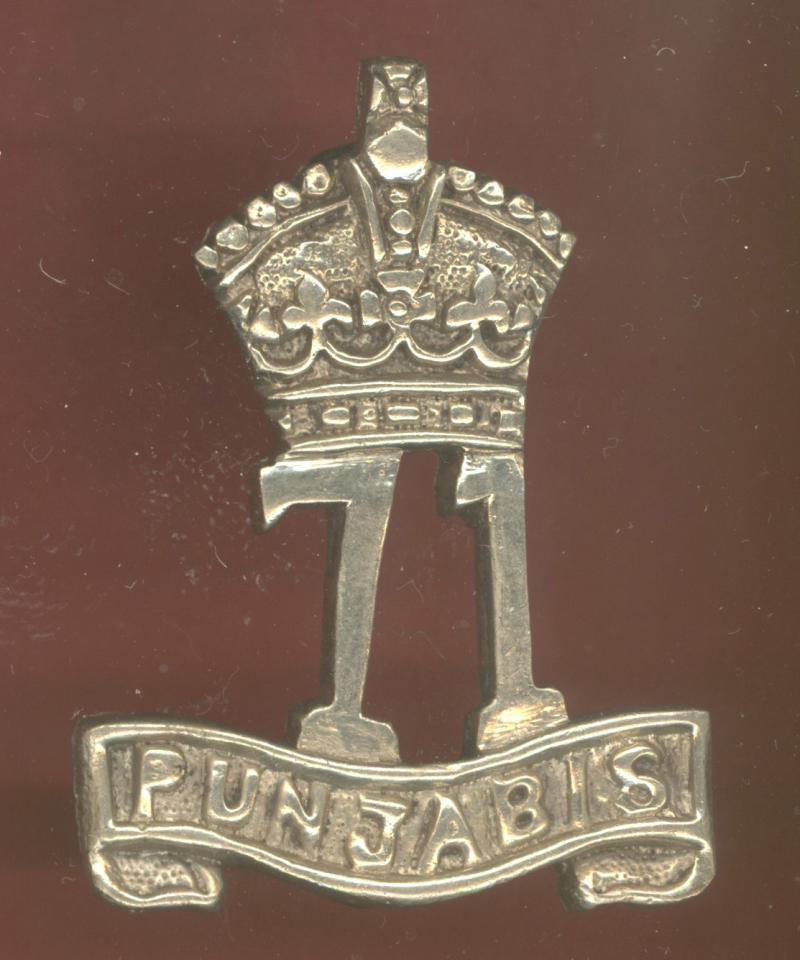 Indian Army 71st Punjabis  WW1 head-dress badge