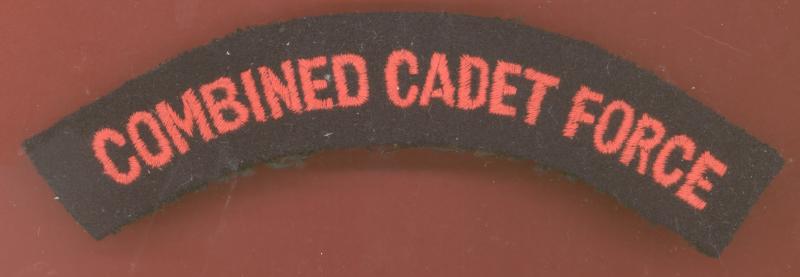 COMBINED CADET FORCE cloth shoulder title