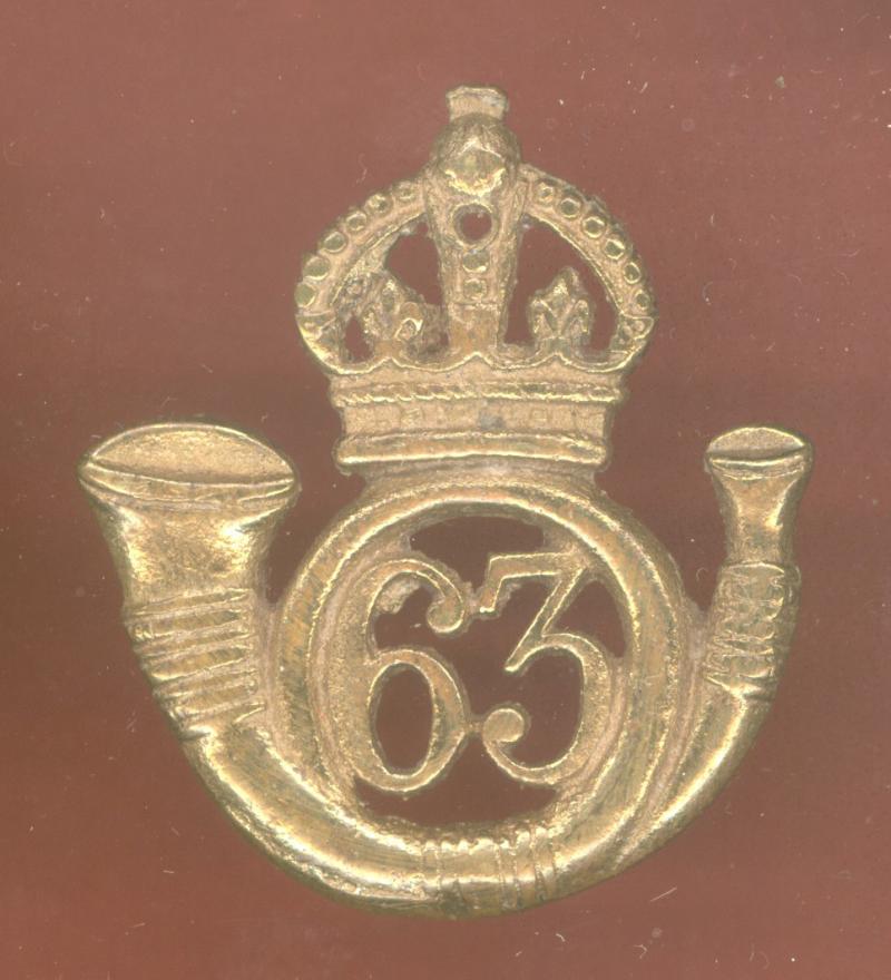 Indian Army 63rd Palamcotta Light Infantry WW1 cap badge
