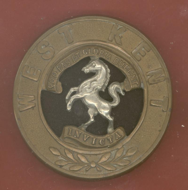 The West Kent Regiment Victorian helmet plate centre