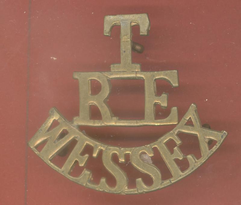 T / RE / WESSEX WW1 shoulder title