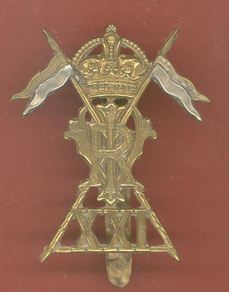 21st (Empress of India's) Lancers WW1 Other Ranks cap badge