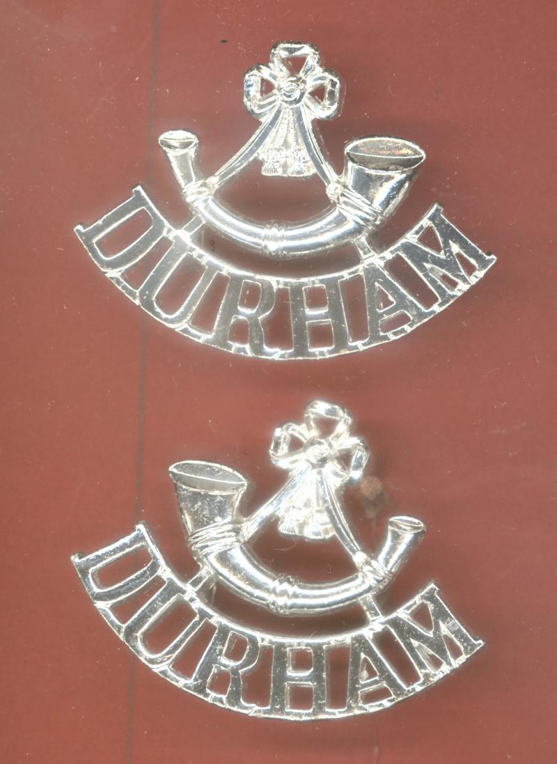 Bugle / DURHAM staybright shoulder titles