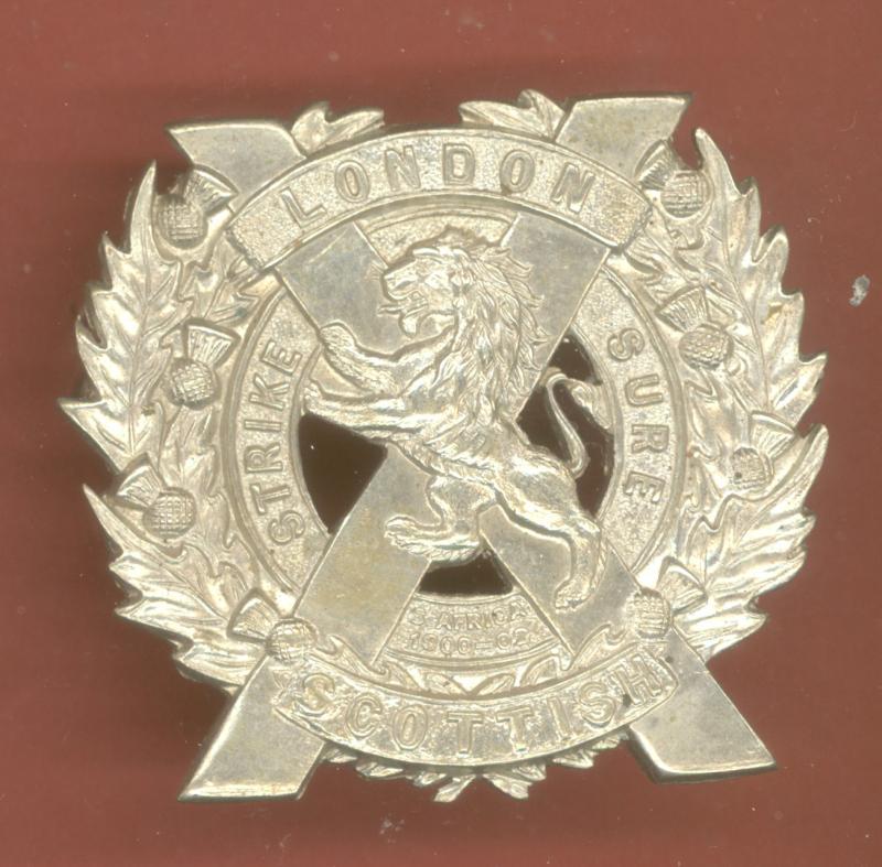 The London Scottish OR's glengarry badge