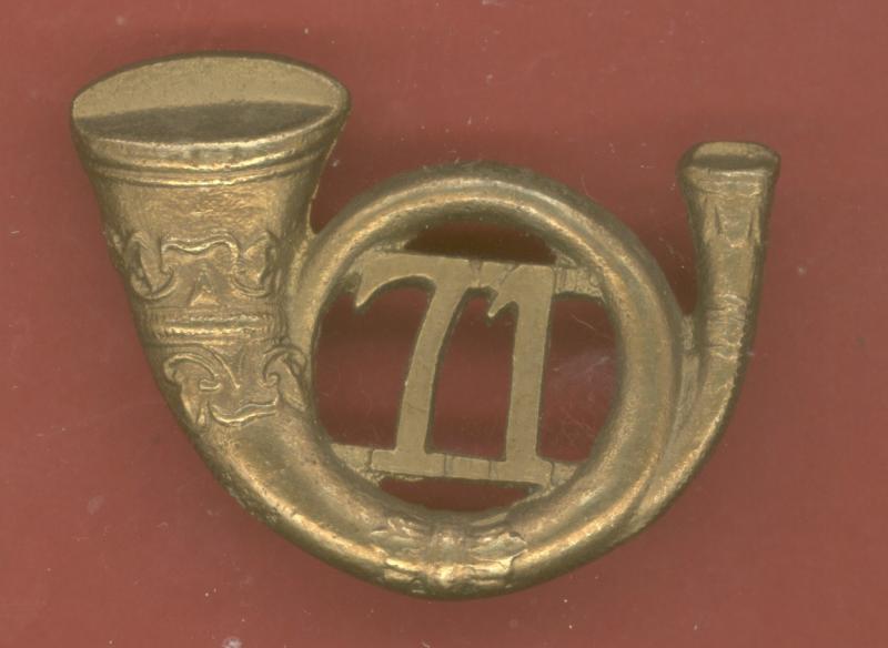 Scottish 71st Highlanders Regiment of Foot Victorian Indian made glengarry badge