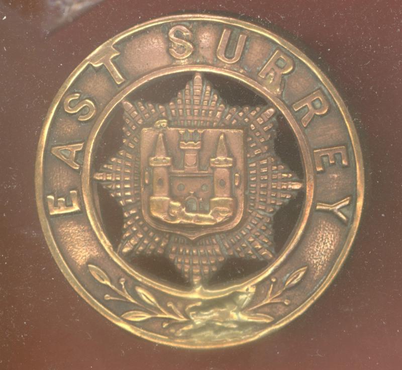 East Surrey Regiment Victorian OR's helmet plate centre
