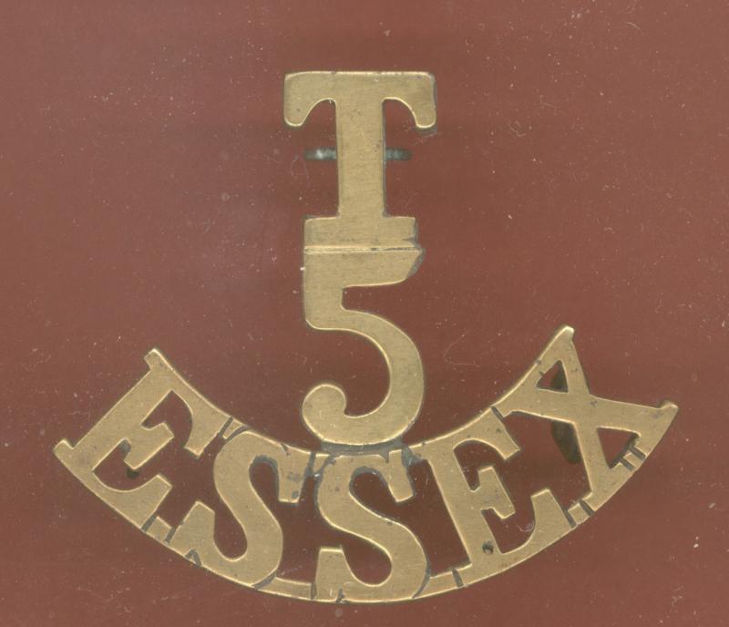 T / 5 / ESSEX WW1 shoulder title