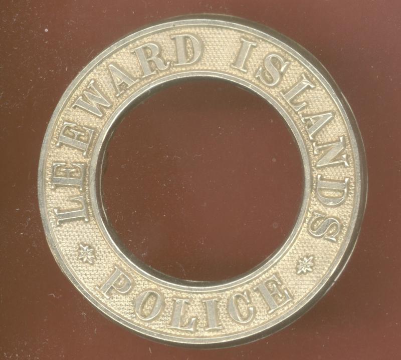 British Colonial Leeward Islands Police badge