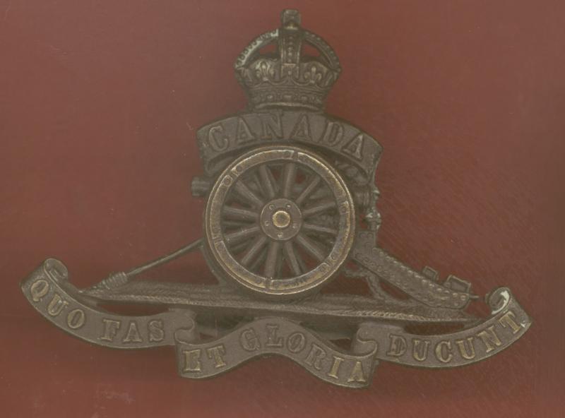 Canadian Field Artillery WW1 CEF Officer's OSD cap badge