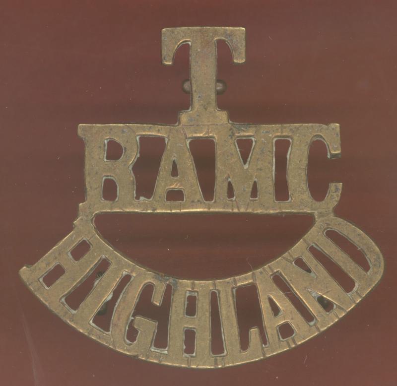 T / RAMC / HIGHLAND WW1 shoulder title