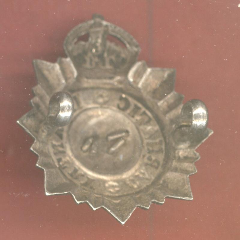 Indian Army. 86th Carnatic Infantry WW1 Officer's cap badge