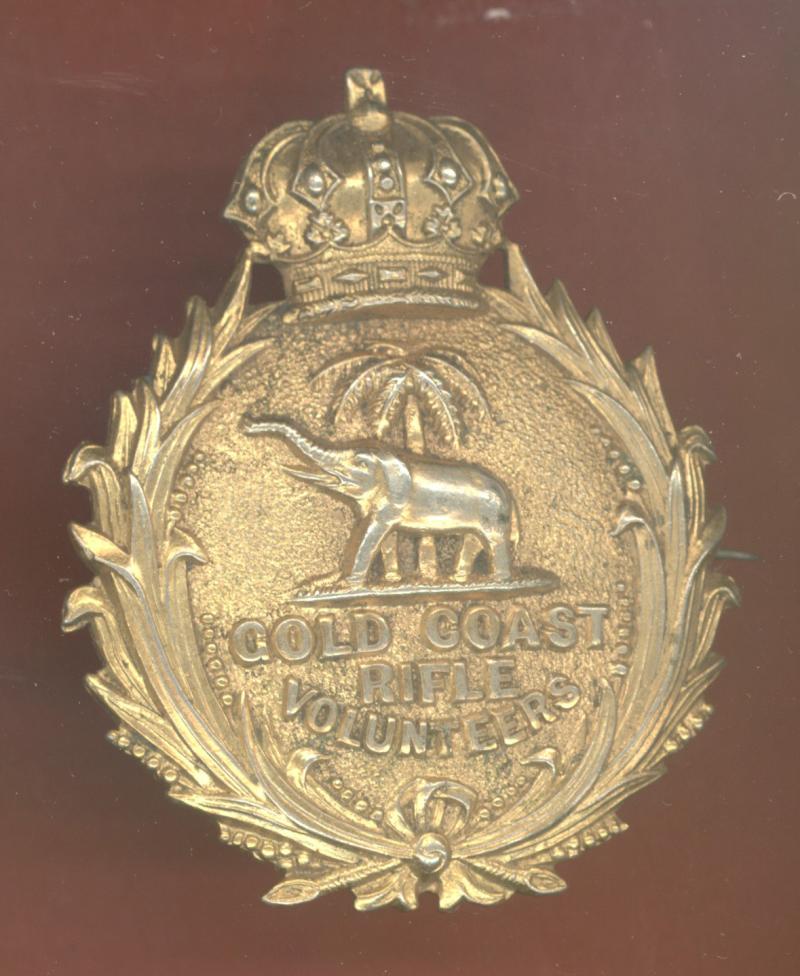 The Gold Coast Rifle Volunteers Victorian Officer's cap badge