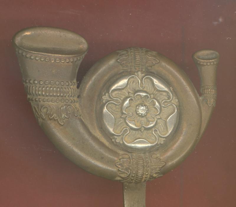 King’s Own Yorkshire Light Infantry Victorian / Edwardian OR’s ‘Smasher hat’ badge.
