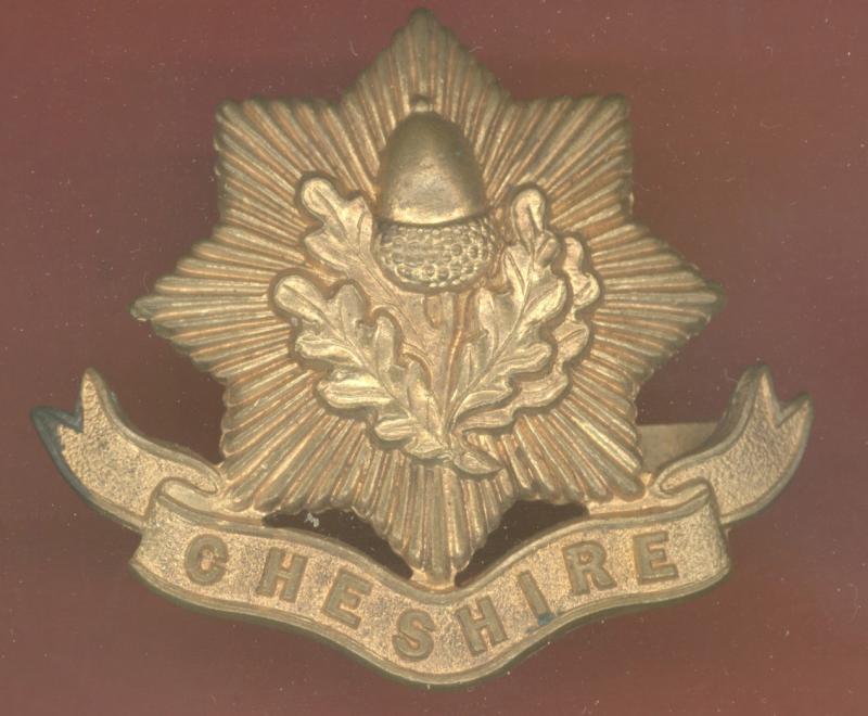 The Cheshire Regiment WW1 Officer's Dress cap badge