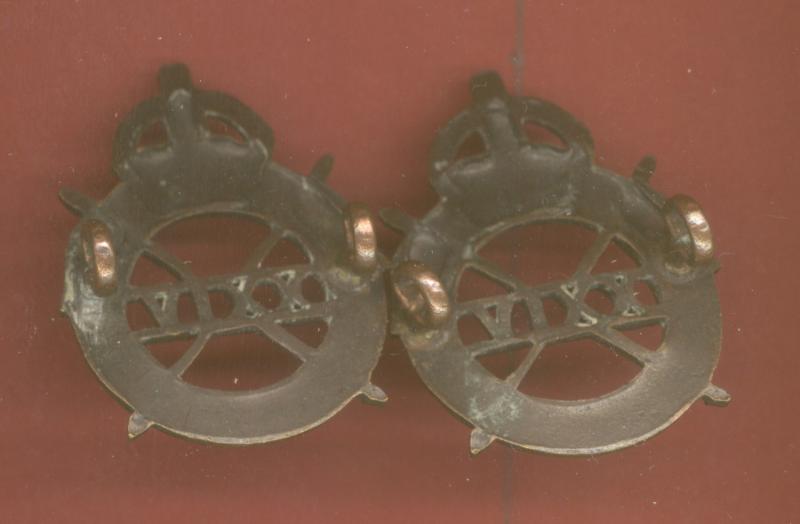 24th Lancers WW2 Officer's OSD collar badges