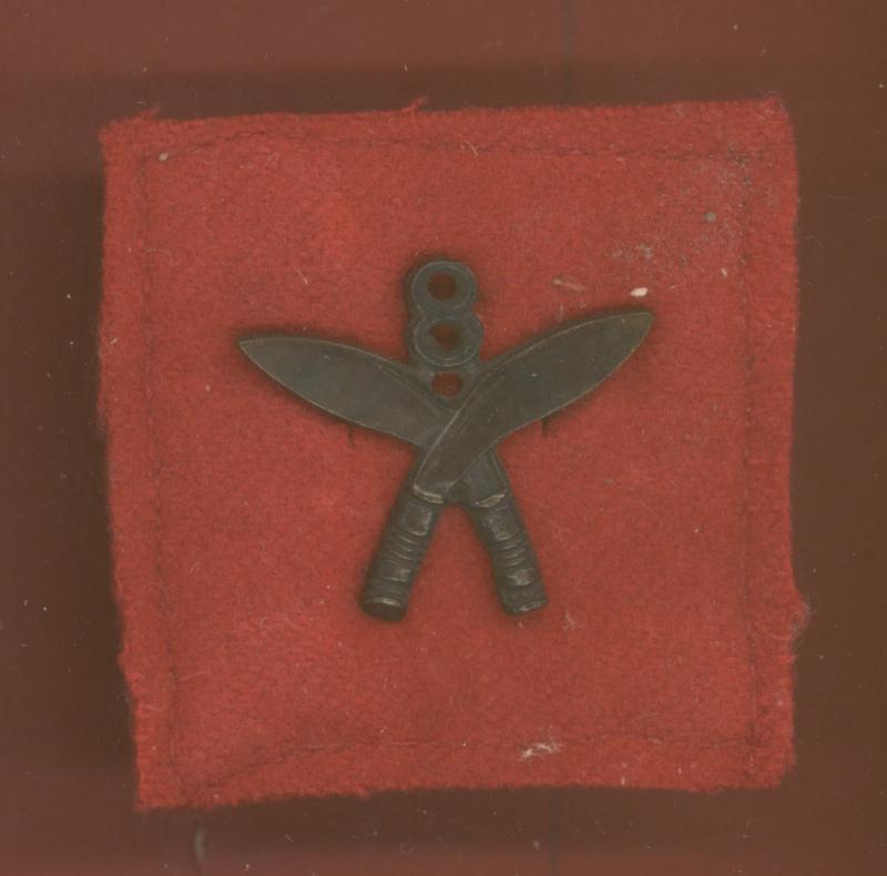 8th Gurkha Rifles WW2 pagri badge