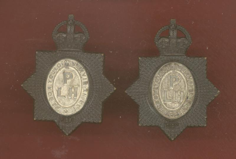 Indian Army. Punjab Light Horse Officer’s collar badges