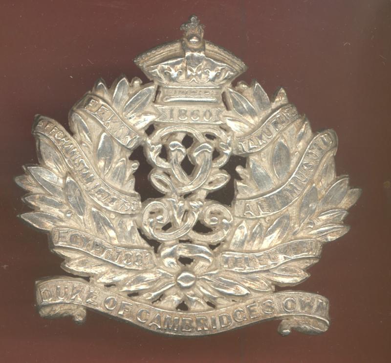 Indian Army 20th Duke of Cambridge's Own Infantry Victorian Officer's pouch badge
