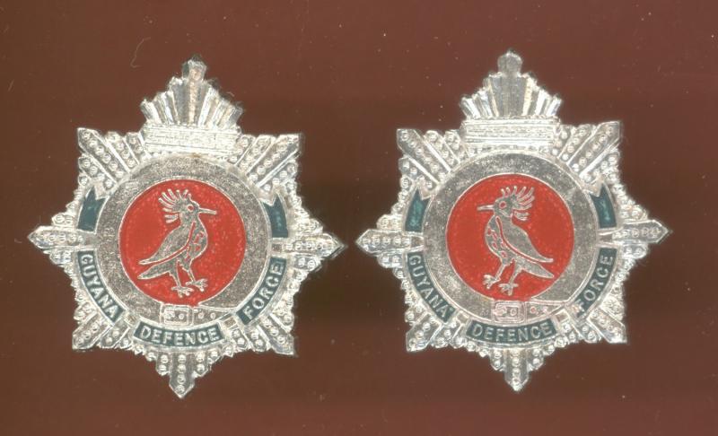 Guyana Defence Force staybright collar badges