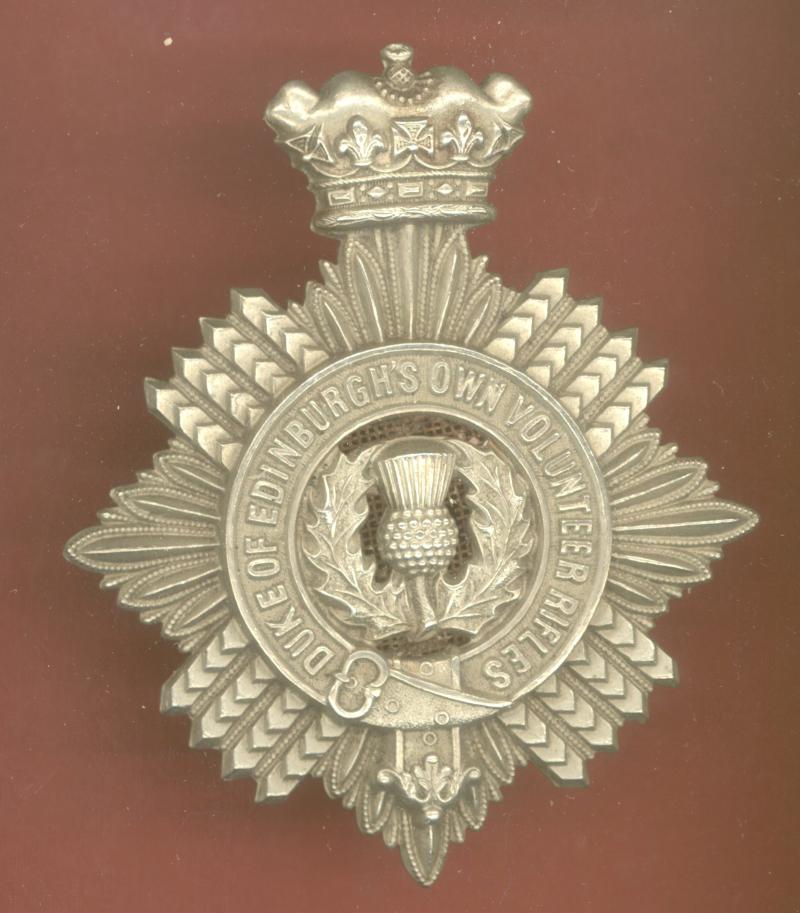 South African Duke of Edinburghs Own Volunteer Rifles Edwardian helmet plate